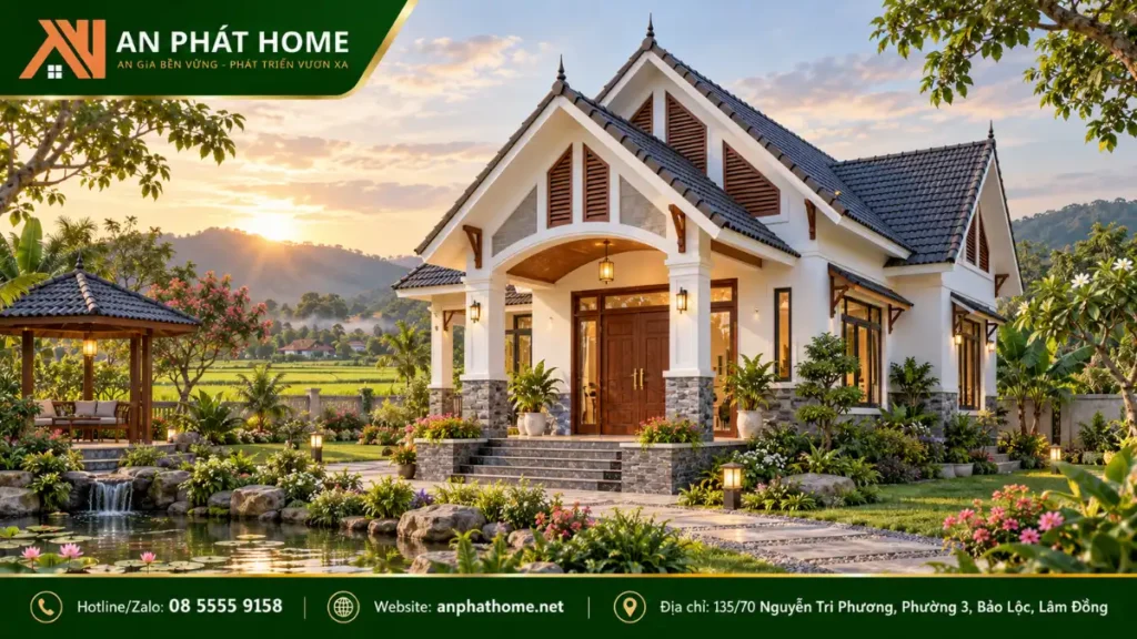 Mẫu Nhà Cấp 4 Mái Thái Ở Nông Thôn (18)