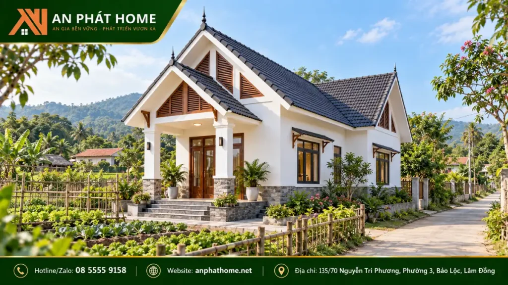 Mẫu Nhà Cấp 4 Mái Thái Ở Nông Thôn (19)
