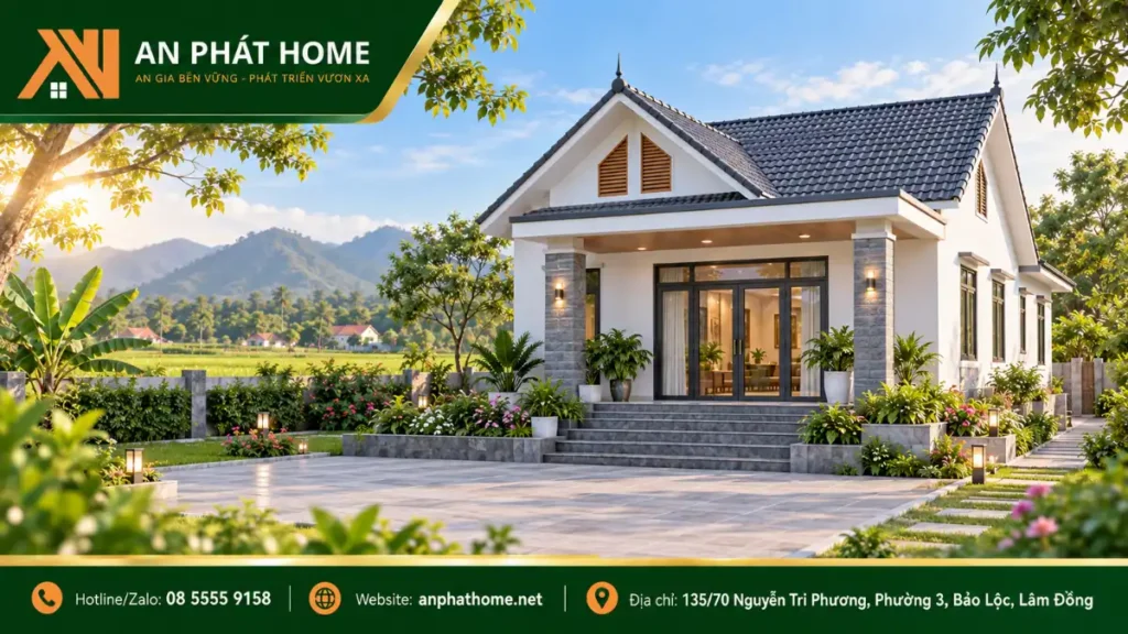 Mẫu Nhà Cấp 4 Mái Thái Ở Nông Thôn (5)