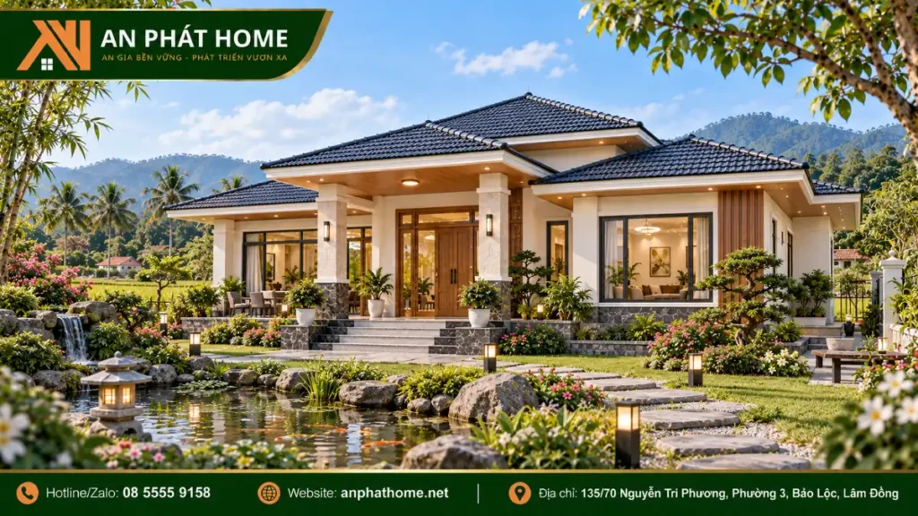 Mẫu Nhà Cấp 4 Nông Thôn Mái Nhật (18)