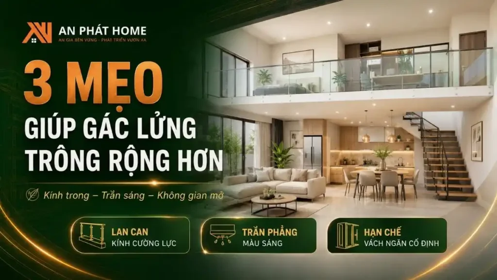 Mẹo thiết kế nhà gác lửng giúp không gian rộng thoáng