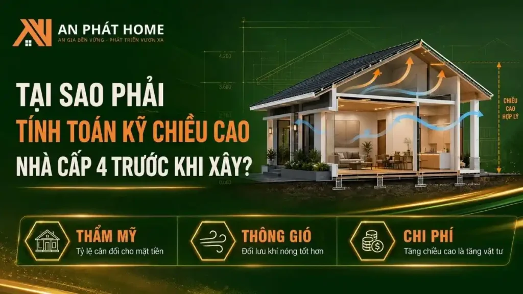 Tầm quan trọng của chiều cao nhà cấp 4 khi xây dựng