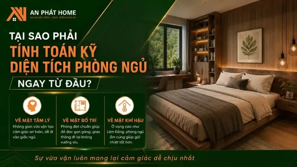Tầm quan trọng diện tích phòng ngủ nhà cấp 4 khi thiết kế