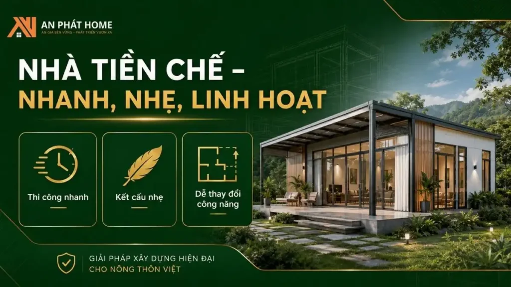 Ưu điểm của nhà tiền chế cấp 4 nông thôn
