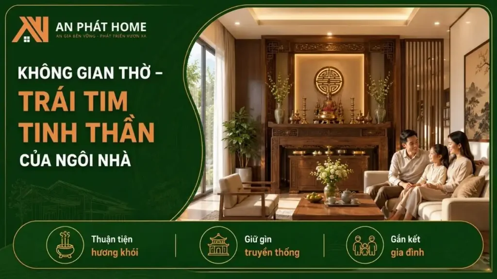 Vai trò của không gian thờ trong nhà cấp 4