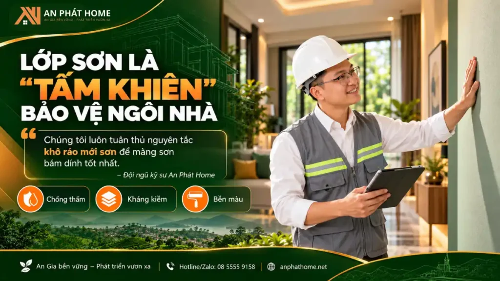 Ảnh quote về quy chuẩn sơn nước giúp bảo vệ tường nhà tại Bảo Lộc