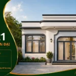 Mẫu nhà cấp 4 hiện đại NHD21