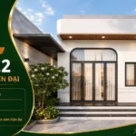 Mẫu nhà cấp 4 hiện đại NHD22
