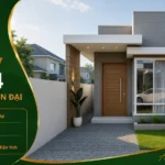 Mẫu nhà cấp 4 hiện đại NHD4