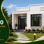 Mẫu nhà cấp 4 hiện đại NHD40
