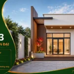 Mẫu nhà cấp 4 hiện đại NHD43