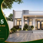 Mẫu nhà cấp 4 hiện đại NHD45