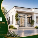 Mẫu nhà cấp 4 hiện đại NHD48