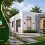 Mẫu nhà cấp 4 hiện đại NHD56