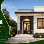 Mẫu nhà cấp 4 hiện đại NHD58