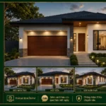 Mẫu nhà mái Nhật hiện đại NMN07