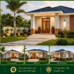 Mẫu nhà mái Nhật hiện đại NMN26