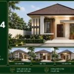 Mẫu nhà mái Nhật hiện đại NMN34
