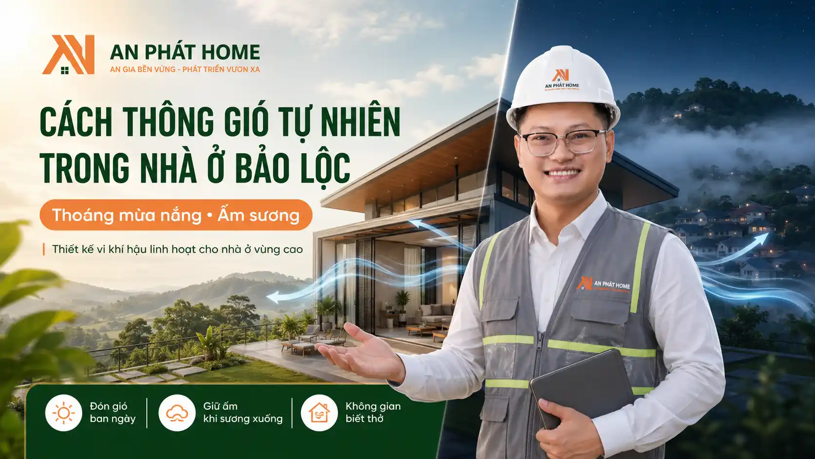 Cách Thông Gió Tự Nhiên Trong Nhà Ở Bảo Lộc: Thoáng Mùa Nắng, Ấm Sương