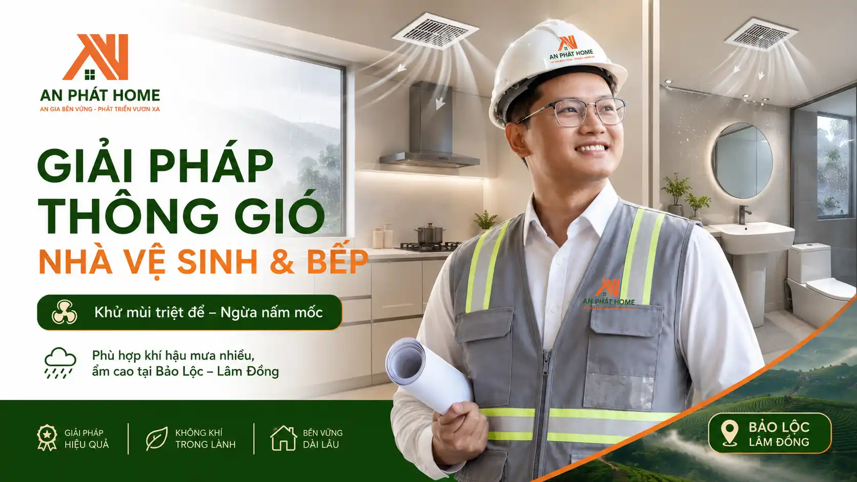 Giải Pháp Thông Gió Nhà Vệ Sinh & Bếp: Khử Mùi Triệt Để, Ngừa Nấm Mốc