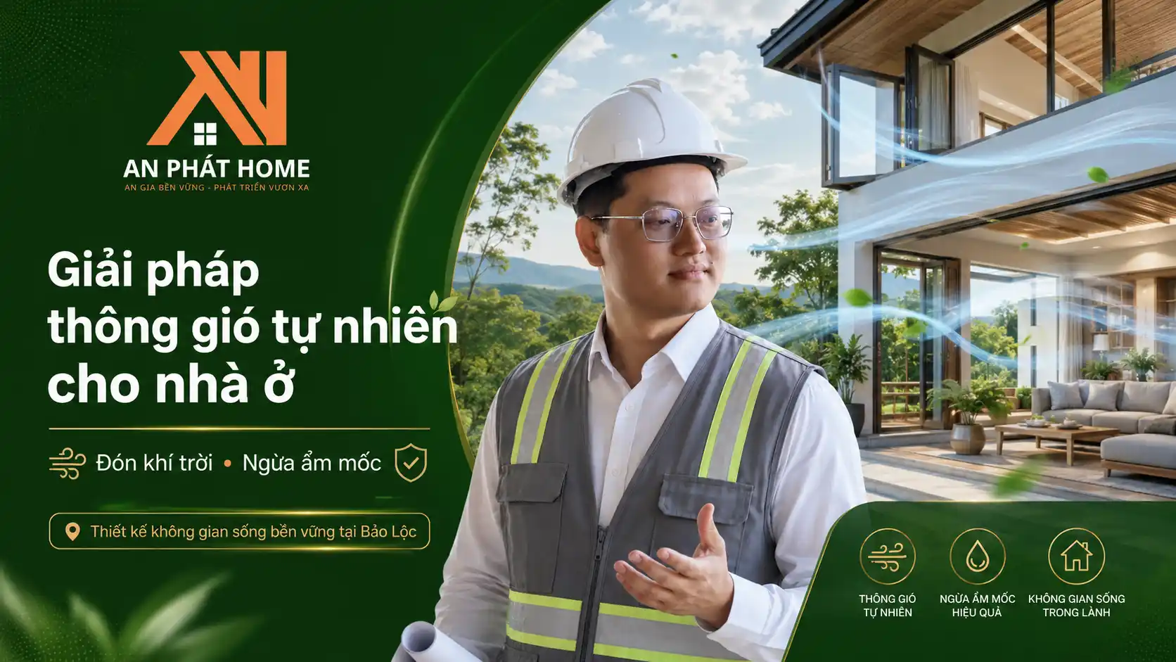 Giải pháp thông gió tự nhiên cho nhà ở: Đón khí trời, ngừa ẩm mốc