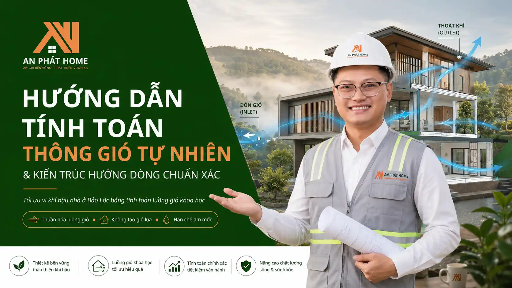 Hướng Dẫn Tính Toán Thông Gió Tự Nhiên & Kiến Trúc Hướng Dòng Chuẩn Xác