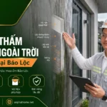 Kỹ thuật chống thấm tường ngoài trời chịu mưa tại Bảo Lộc