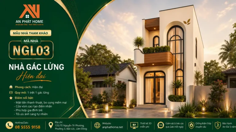 Mẫu nhà gác lửng MGL03