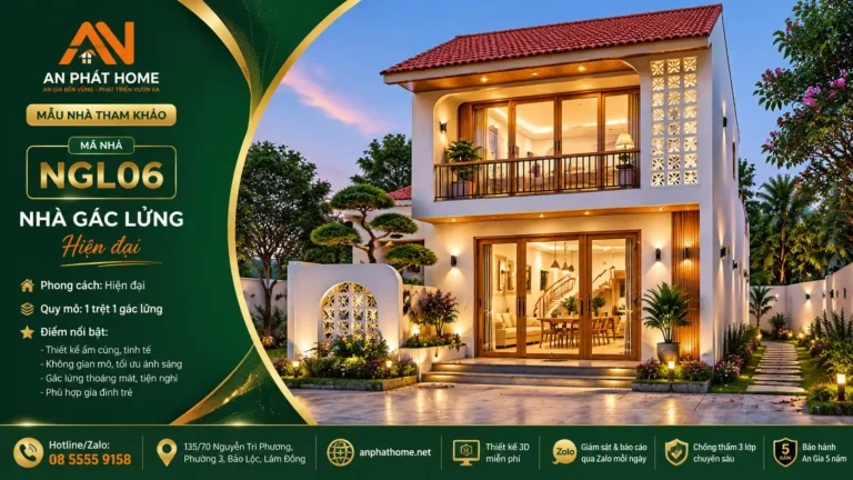 Mẫu nhà gác lửng MGL06