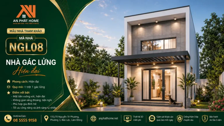 Mẫu nhà gác lửng MGL08