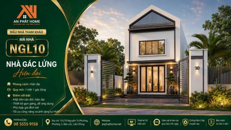Mẫu nhà gác lửng MGL10