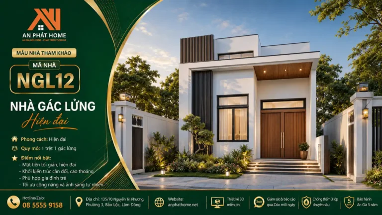 Mẫu nhà gác lửng MGL12