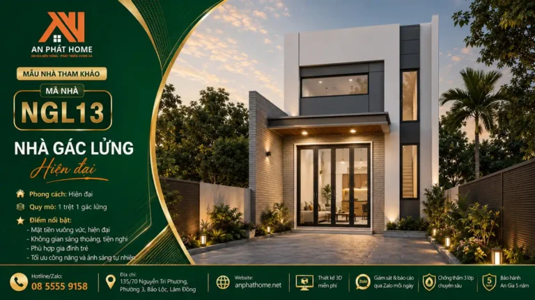 Mẫu nhà gác lửng MGL13