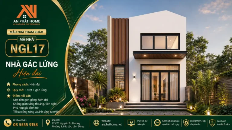 Mẫu nhà gác lửng MGL17