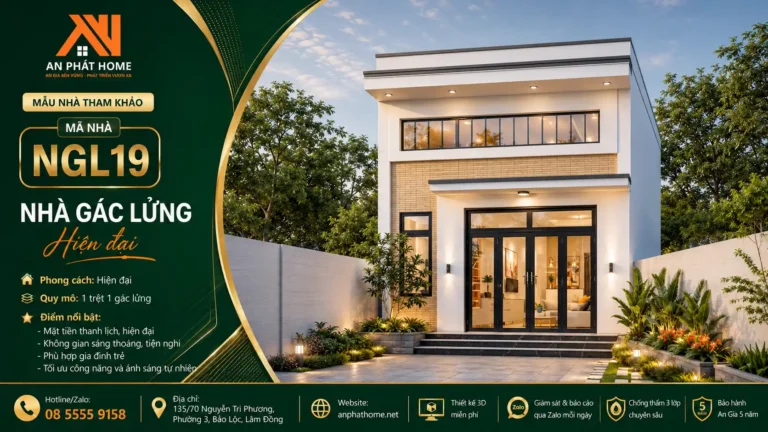 Mẫu nhà gác lửng MGL19