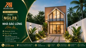 Mẫu nhà gác lửng MGL28