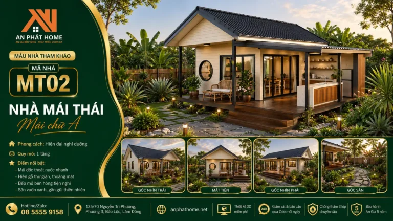 Mẫu nhà mái Thái MT02