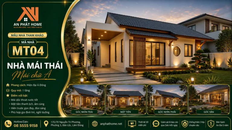 Mẫu nhà mái Thái MT04