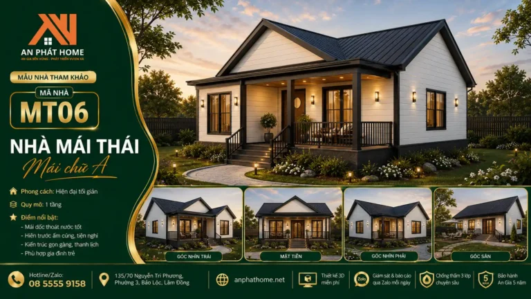 Mẫu nhà mái Thái MT06