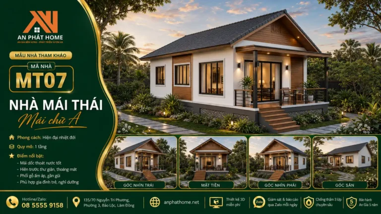 Mẫu nhà mái Thái MT07