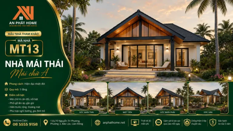 Mẫu nhà mái Thái MT13