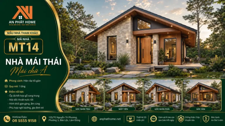 Mẫu nhà mái Thái MT14