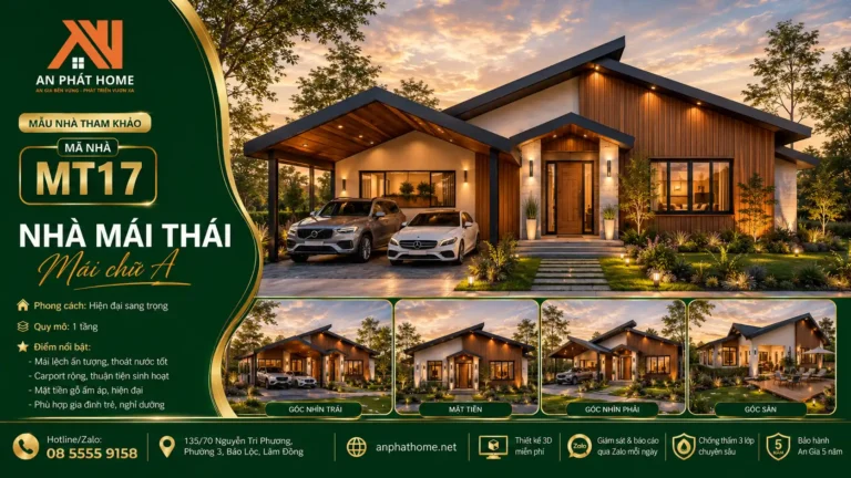 Mẫu nhà mái Thái MT17