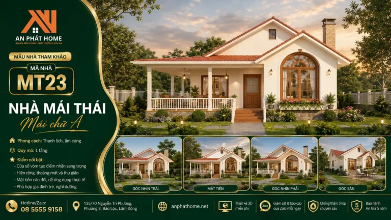 Mẫu nhà mái Thái MT23