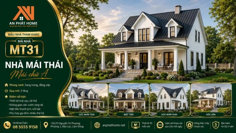 Mẫu nhà mái Thái MT31