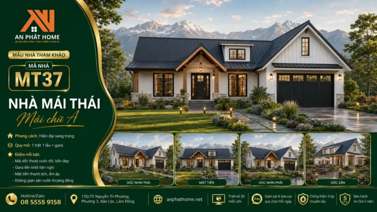 Mẫu nhà mái Thái MT37
