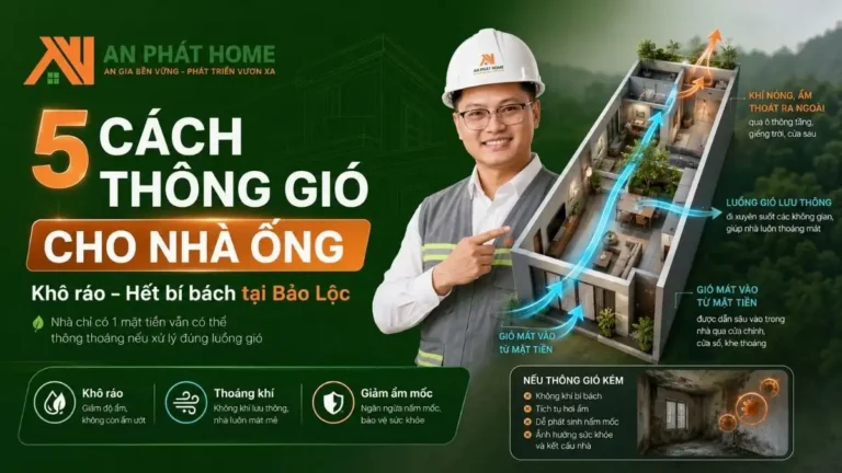 5 cách thông gió cho nhà ống hiệu quả cao