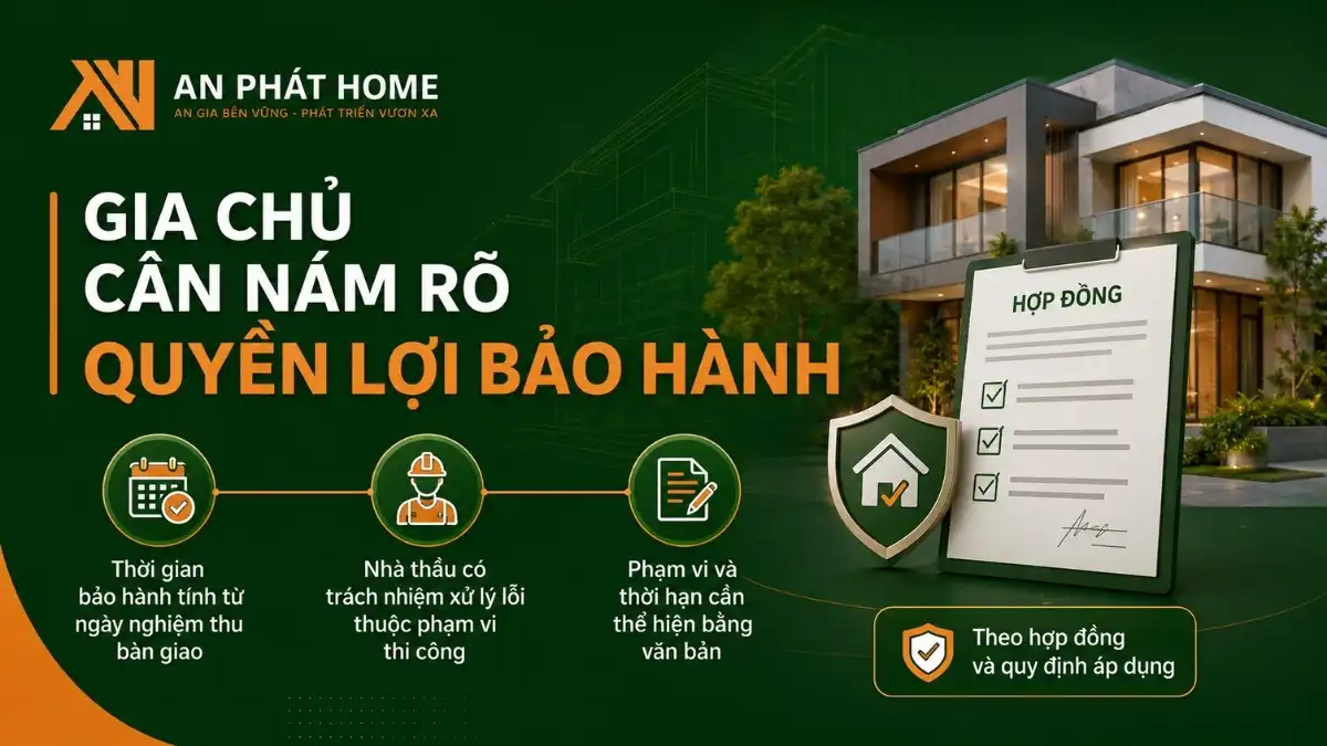 Bảo hành nhà ở với nhưng chính sách và quyền lợi rõ ràng từ An Phát Home
