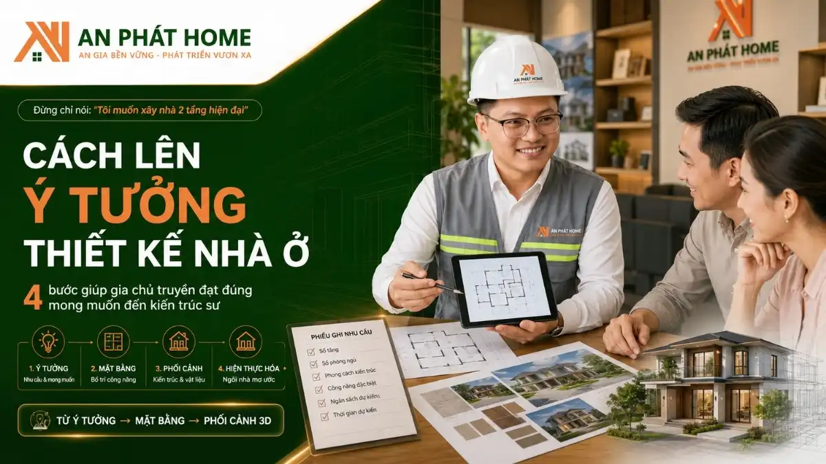 Cách lên ý tưởng thiết ké nhà ở phù hợp với gia chủ tại Bảo Lộc