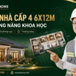 Bản Vẽ Mẫu Nhà Cấp 4 Nông Thôn 6x12m Bố Trí Công Năng Khoa Học
